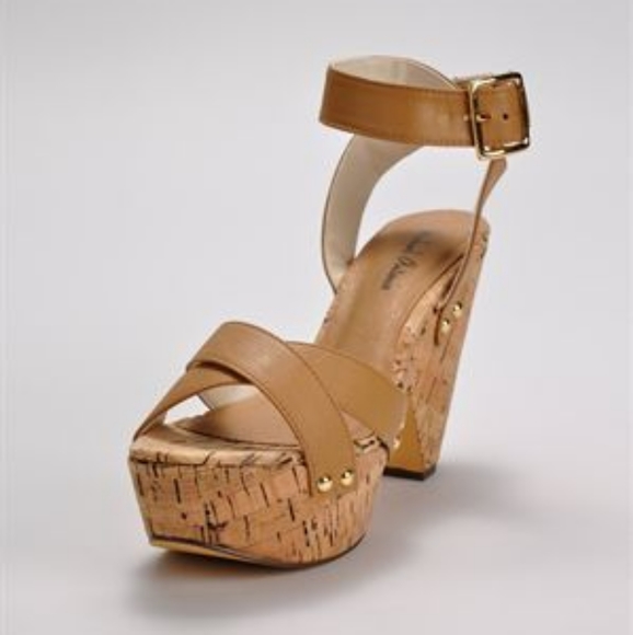 MICHAEL ANTONIO GLOBE WEDGE HEELS 8 - Picture 2 of 9